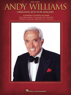 cover image of Andy Williams--Original Keys for Singers (Songbook)